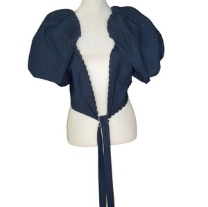 Anthropologie Mare NWT Puff Sleve Wrap Top